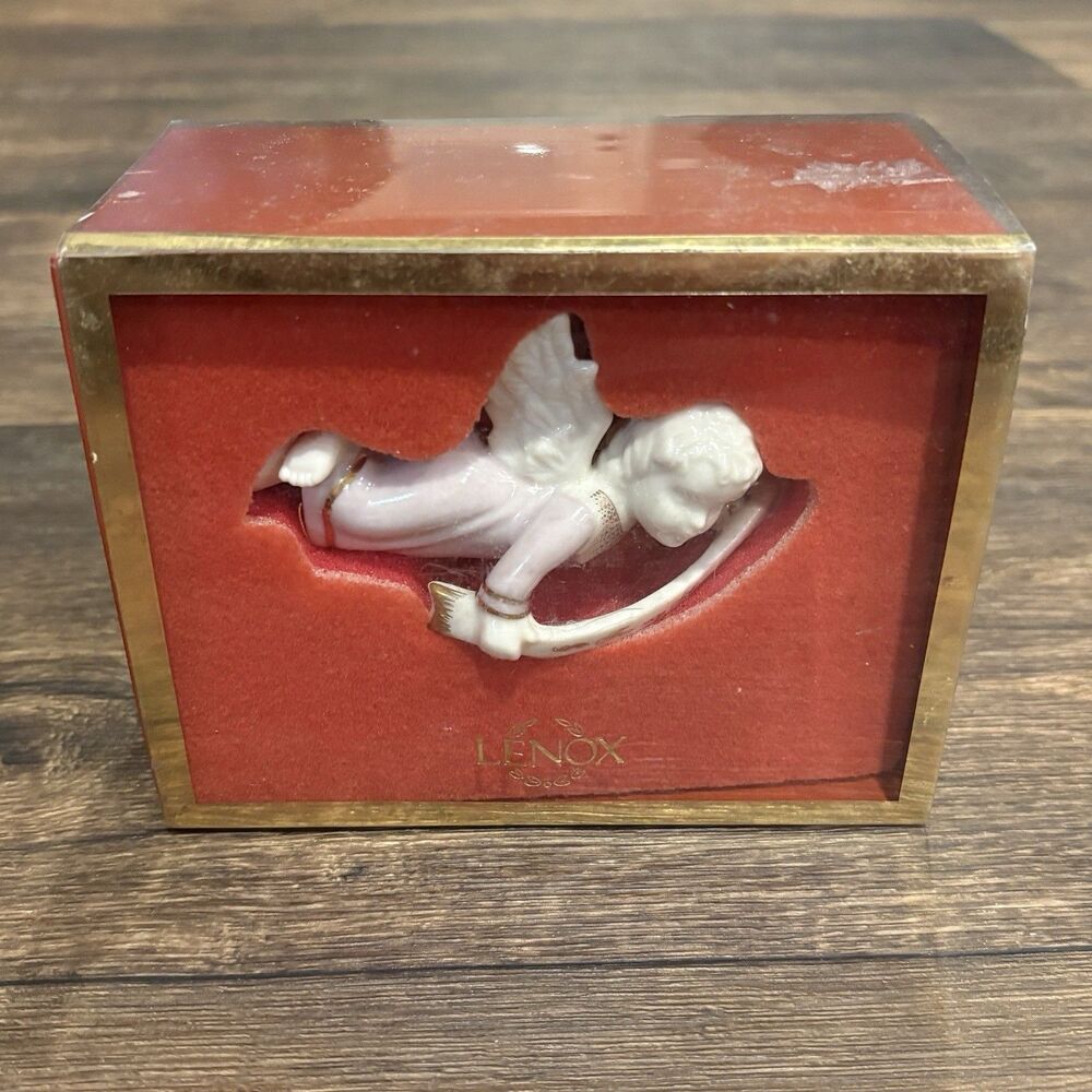 Lenox 2000 For An Angel Porcelain Christmas Ornament 6029235 w/ Box